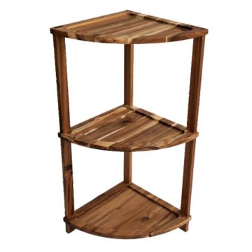 acacia wood shelving sustainable home decor multi-tier storage wooden display unit eco-friendly furniture EU